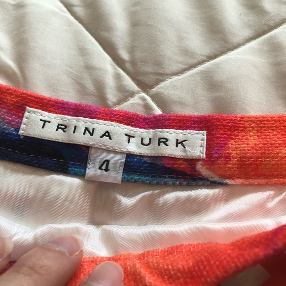 Trina Turk Poppy Perforated Skirt Floral - Picture 11 of 13